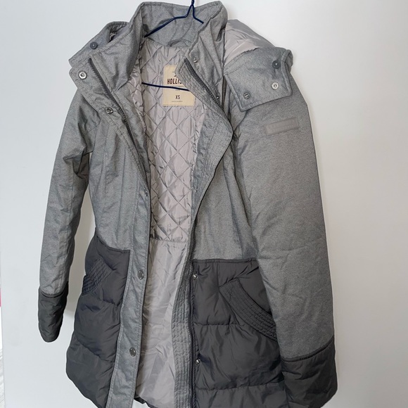 Grey Hollister Winter Jacket - Picture 2 of 7